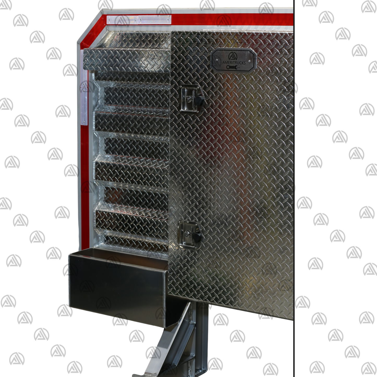 Single Door Headache Rack with Rear Wood Rack