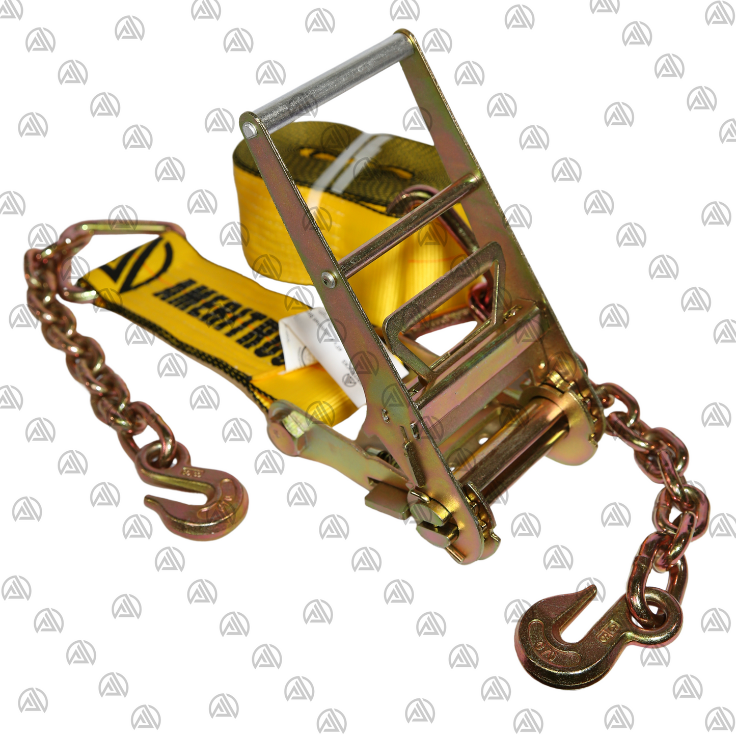 4''X40' Ratchet Strap with Chain Ends and Hooks