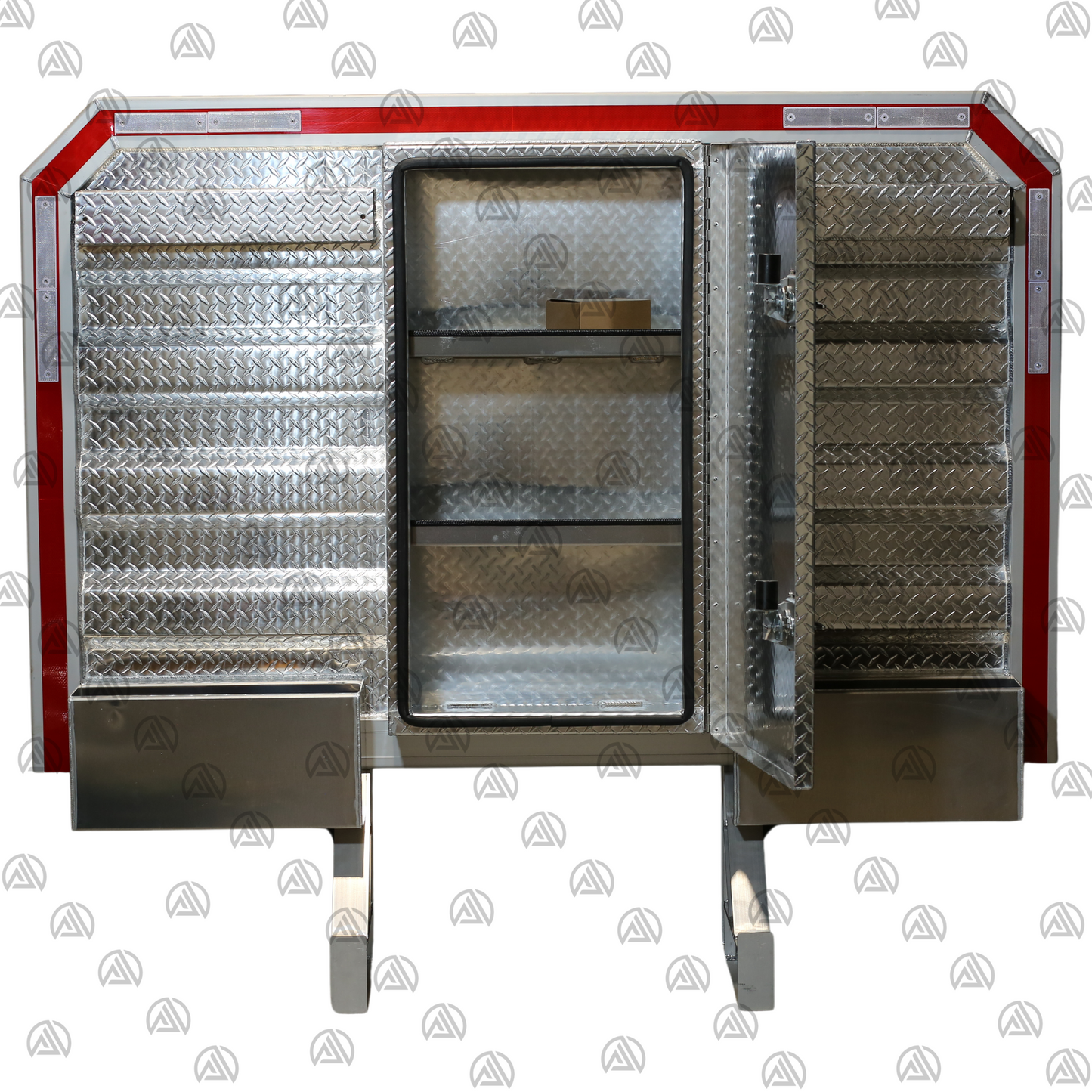 Single Door Headache Rack with Rear Wood Rack