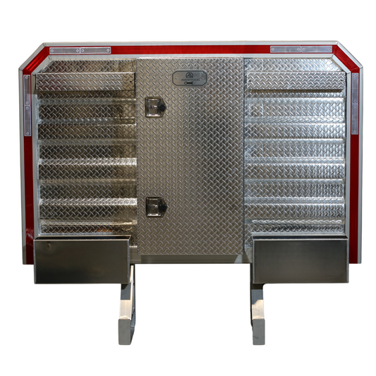 Single Door Headache Rack with Rear Wood Rack