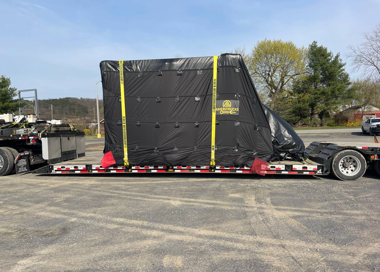 32'x29' Parachute RGN TARP W FRONT & REAR FLAP 11OZ on top and Flaps