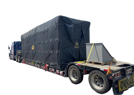 32'x29' Parachute  RGN TARP W FRONT & REAR FLAP 11OZ on top and Flaps