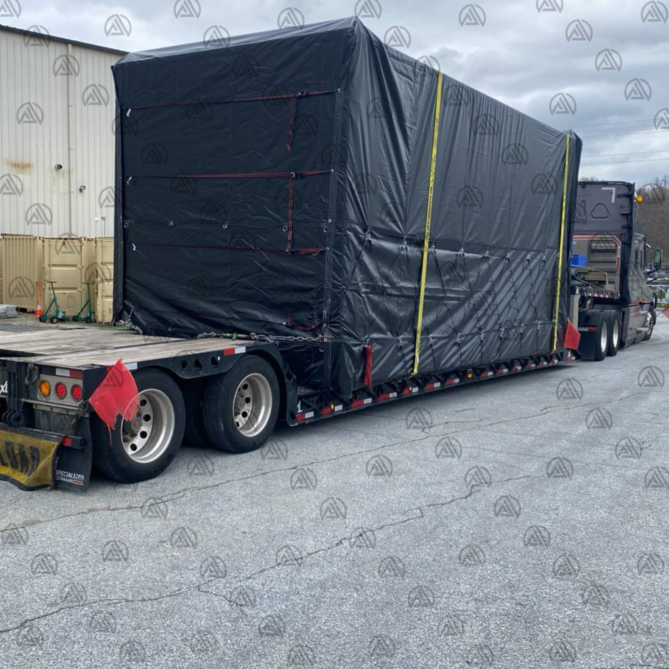 volkmann tarp 32'x29' RIP STOP RGN TARP W FRONT & REAR FLAP 11OZ – AmeriTrucks Center LLC