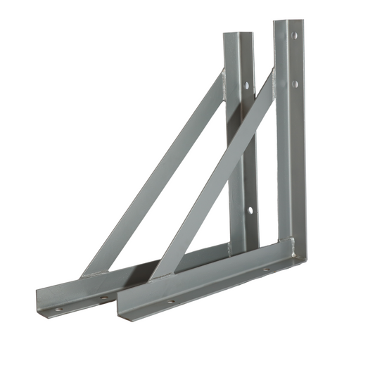 Steel Tool Box Mounting Brackets in Pair 22x23