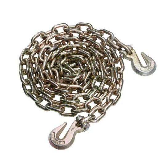 G70 Transport Chains: 5/16 ; 3/8 ; 1/2  x  20 ft long w Grab Hook)