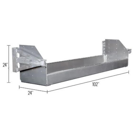 Aluminum Dunnage Rack 102"Lx24"Wx24"H