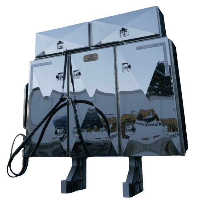 Cab Rack w 5 Stainless Steel Doors