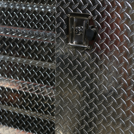 Single Door Headache Rack with Rear Wood Rack