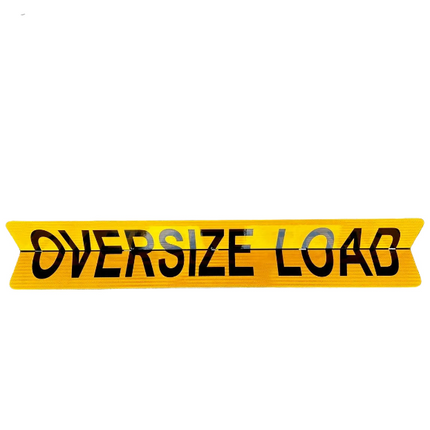 OVERSIZE LOAD 84"X18" ALUMINUM CENTER-HINGED SIGN