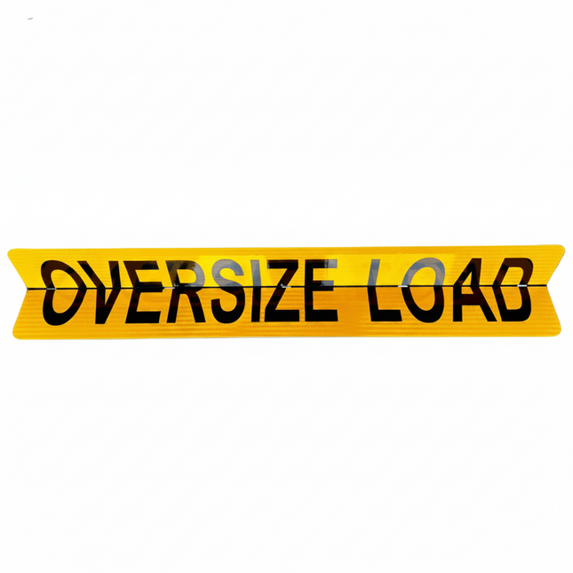 OVERSIZE LOAD 84"X18" ALUMINUM CENTER-HINGED SIGN