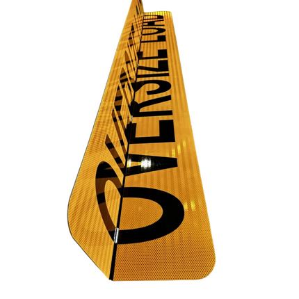 OVERSIZE LOAD 84"X18" ALUMINUM CENTER-HINGED SIGN