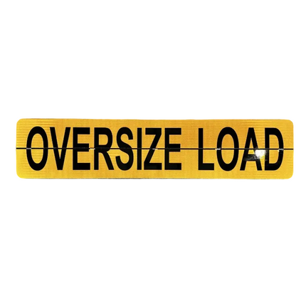 OVERSIZE LOAD 84"X18" ALUMINUM CENTER-HINGED SIGN