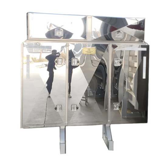 Cab Rack w 5 Stainless Steel Doors
