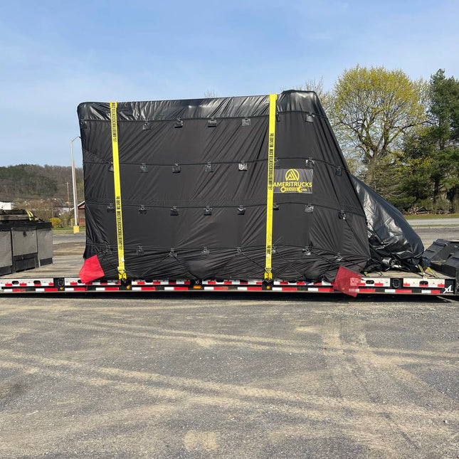 32'x29' Parachute  RGN TARP W FRONT & REAR FLAP 11OZ on top and Flaps