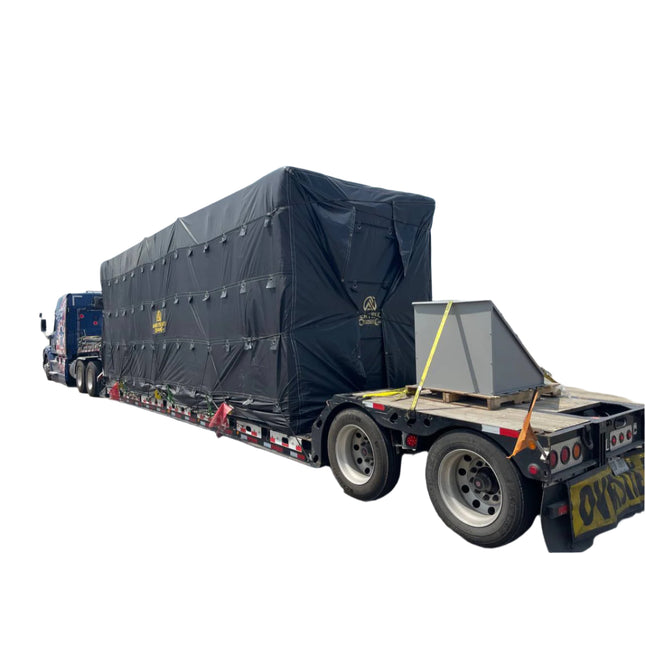 32'x29' Parachute  RGN TARP W FRONT & REAR FLAP 11OZ on top and Flaps