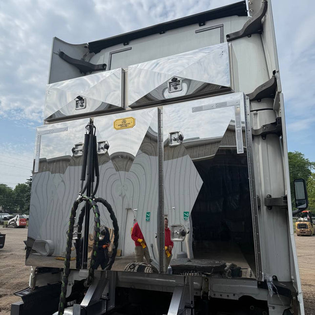 Cab Rack w 5 Stainless Steel Doors
