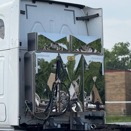 Cab Rack w 5 Stainless Steel Doors